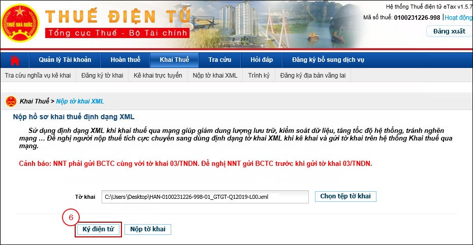 Hướng dẫn nộp tờ khai và đóng thuế online qua hệ thống thuedientu
