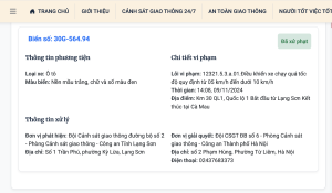 Cảnh báo vi phạm giao thông: Hướng dẫn xử lý khi bị phạt nguội