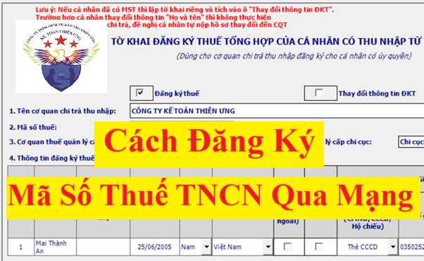 mã số thuế cá nhân